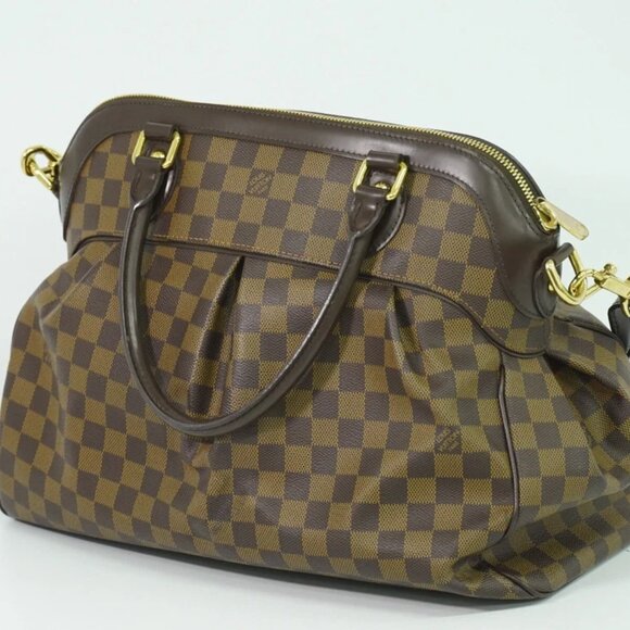 Louis Vuitton Trevi GM N51998 Damier Ebene Canvas 2way Shoulder Handbag Brown - Picture 7 of 10